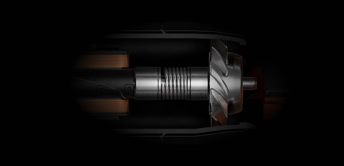 Двигатель Hyperdymium 2 Dyson Airwrap Co-anda2x в официальном разрезе