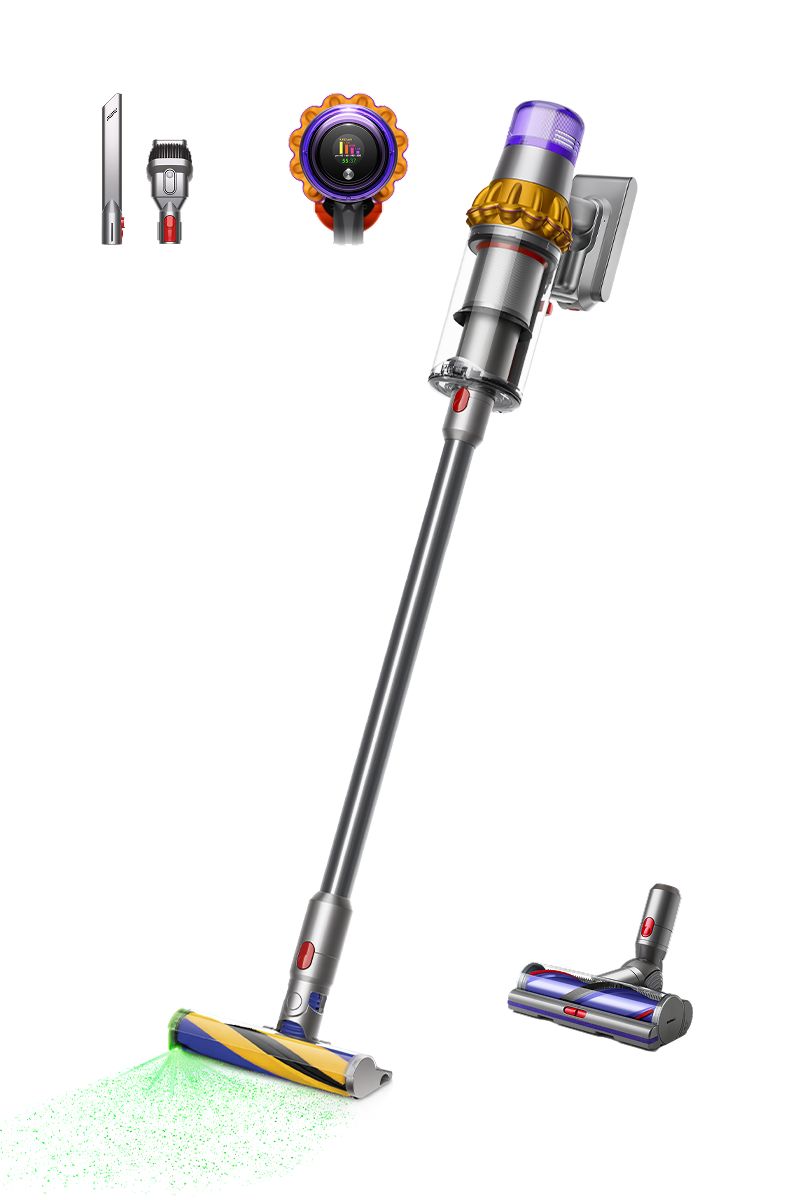 Dyson V15 Detect Absolute SV47 и насадки SKU 446986-01
